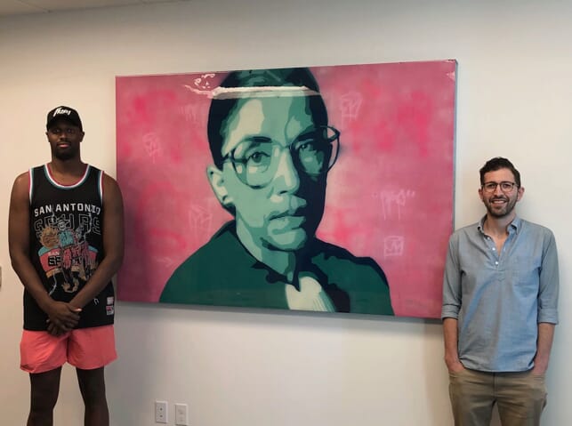 Alex Zalkin with RBG